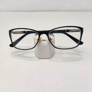 Harley Davidson HD520 Black Rectangle Womens Eyeglasses Frames Crystal Accent